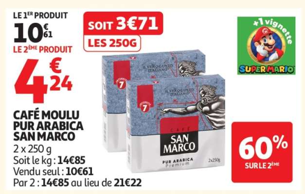 Café Moulu Pur Arabica SAN MARCO