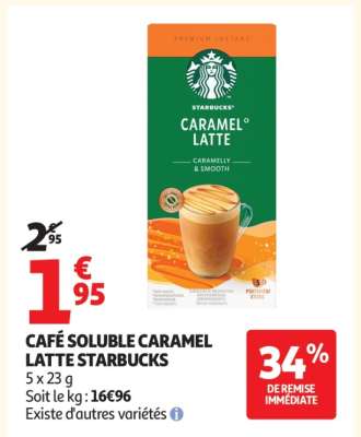 CAFÉ SOLUBLE CARAMEL LATTE STARBUCKS