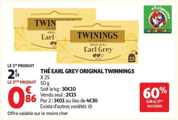 THÉ EARL GREY ORIGINAL TWINNINGS