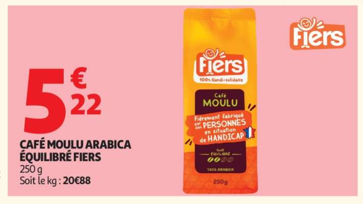 CAFÉ MOULU ARABICA ÉQUILIBRÉ FIERS