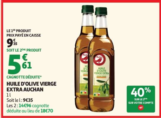 Huile D'olive Vierge Extra Auchan