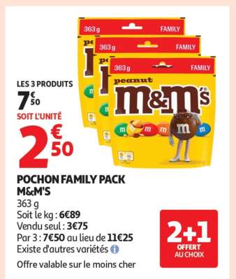 POCHON FAMILY PACK M&M'S