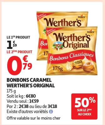 Bonbons caramel WERTHER’S ORIGINAL
