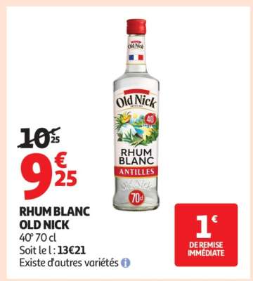Rhum Blanc Old Nick
