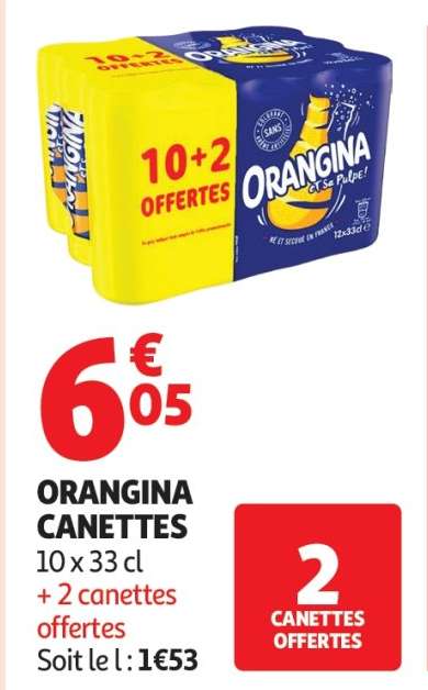 ORANGINA CANETTES