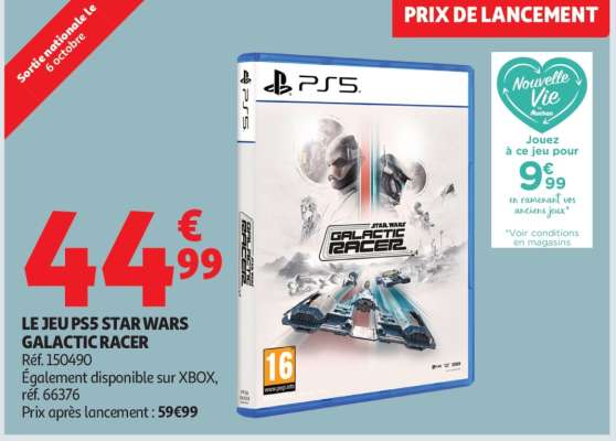 LE JEU PS5 STAR WARS GALACTIC RACER