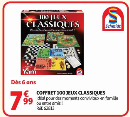 COFFRET 100 JEUX CLASSIQUES