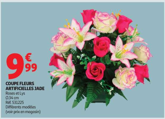 COUPE FLEURS ARTIFICIELLES JADE