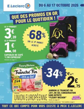 Catalogue E.Leclerc - 06/10/2026 - 17/10/2026.
