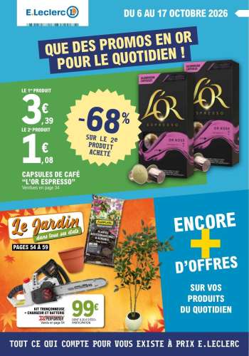 Catalogue E.Leclerc - 06/10/2026 - 17/10/2026.