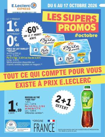 Catalogue E.Leclerc - 06/10/2026 - 17/10/2026.