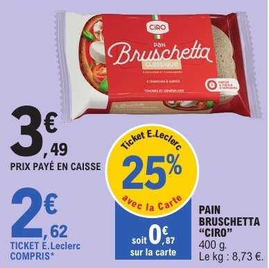 PAIN BRUSCHETTA "CIRO"