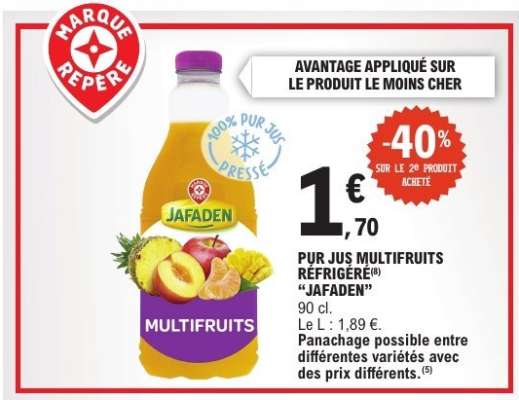PUR JUS MULTIFRUITS RÉFRIGÉRÉ® "JAFADEN"
