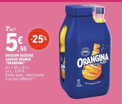 Boisson gazeuse saveur orange 'Orangina'
