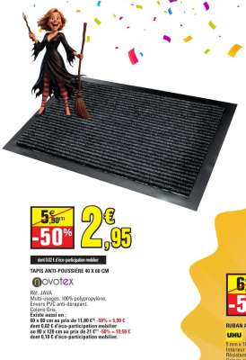 TAPIS ANTI-POUSSIÈRE 40 X 60 CM