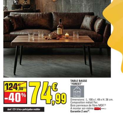 TABLE BASSE 'FOREST'