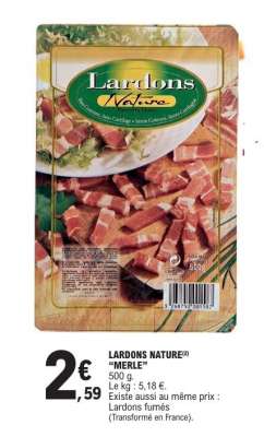 LARDONS NATURE "MERLE"