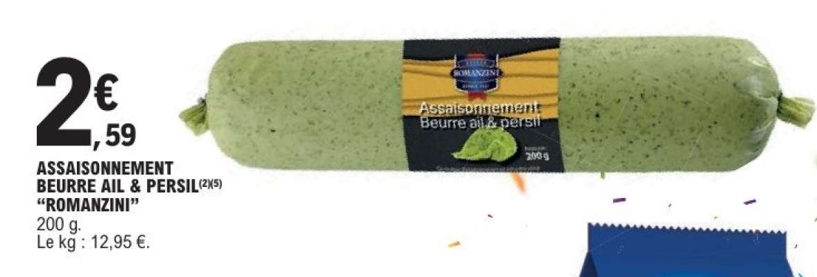 ASSAISONNEMENT BEURRE AIL & PERSIL "ROMANZINI"