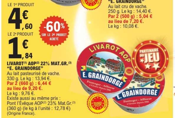 LIVAROT AOP 22% MAT.GR. "E. GRAINDORGE"