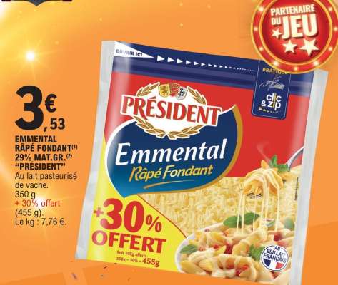 Emmental Râpé Fondant