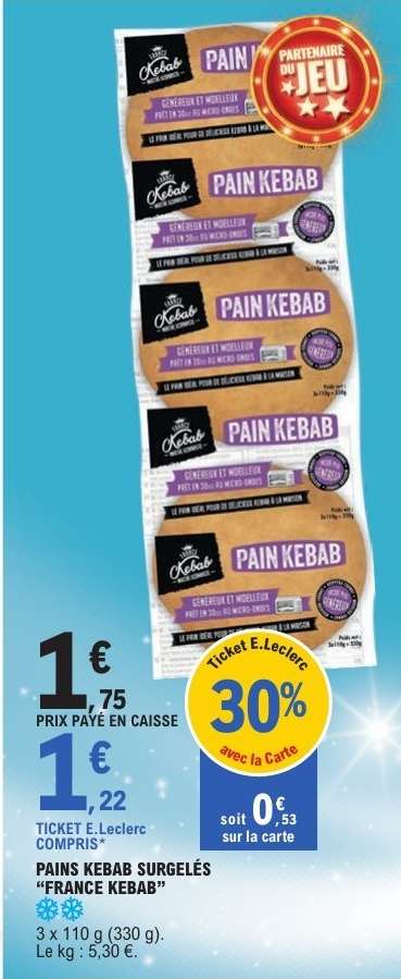 PAINS KEBAB SURGELÉS "FRANCE KEBAB"