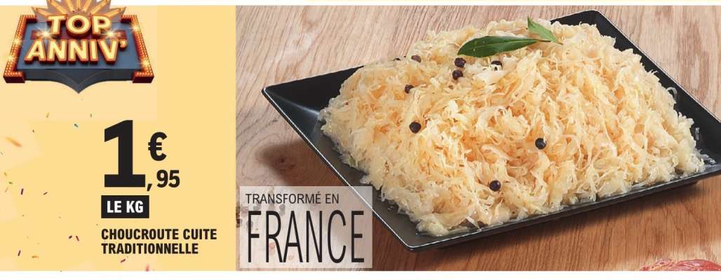 CHOUCROUTE CUITE TRADITIONNELLE