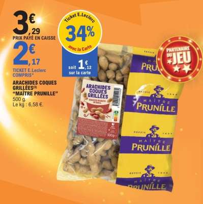 ARACHIDES COQUES GRILLÉES® "MAÎTRE PRUNILLE"