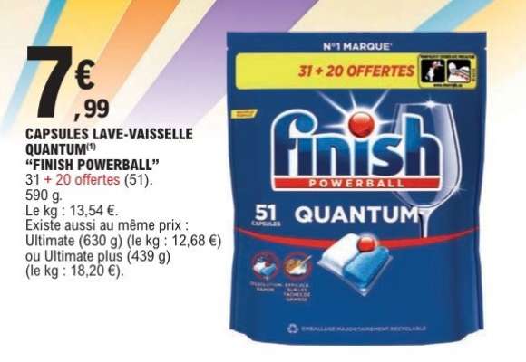 CAPSULES LAVE-VAISSELLE QUANTUM
