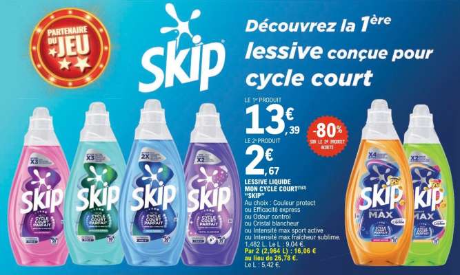 Lessive liquide Mon Cycle court SKIP