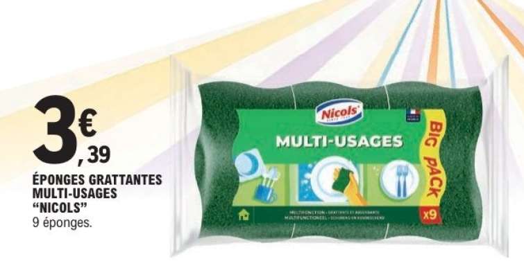 ÉPONGES GRATTANTES MULTI-USAGES “NICOLS”