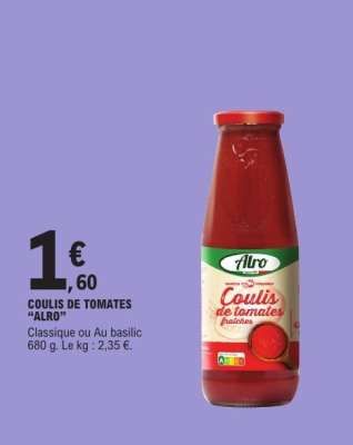 COULIS DE TOMATES "ALRO"