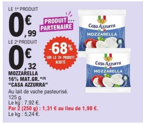 MOZZARELLA 16% MAT.GR. "CASA AZZURRA"