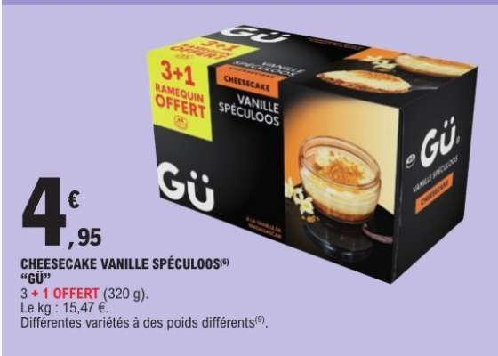 CHEESECAKE VANILLE SPÉCULOOS "GÜ"
