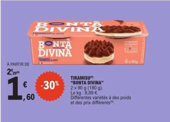 TIRAMISU "BONTA DIVINA"