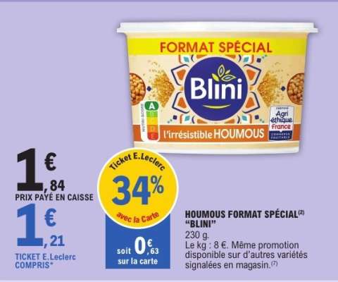 HOUMOUS FORMAT SPECIAL 'BLINI'