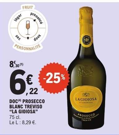 DOC PROSECCO BLANC TREVISO "LA GIOIOSA"