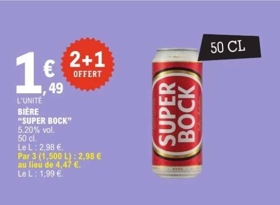 BIÈRE “SUPER BOCK”
