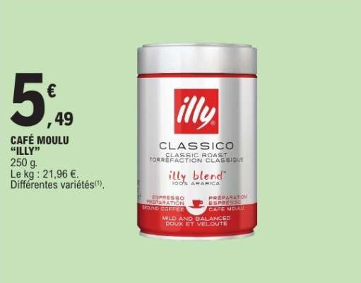 CAFE MOULU ILLY
