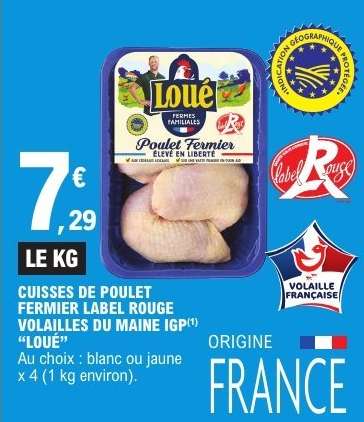 Cuisses de Poulet Fermier Label Rouge