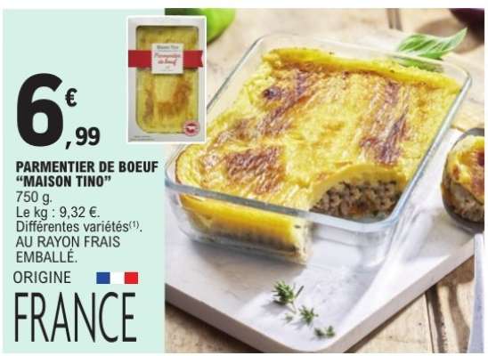 Parmentier de bœuf MAISON TINO