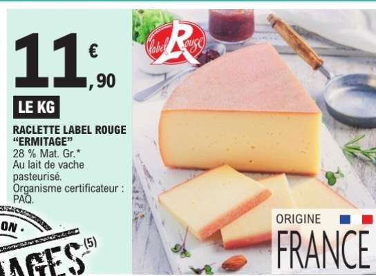 Raclette Label Rouge 'Ermitage'