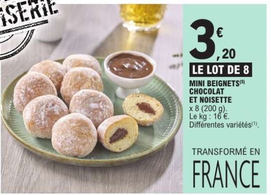 Mini Beignets Chocolat et Noisette