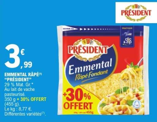 Emmental Râpé Président