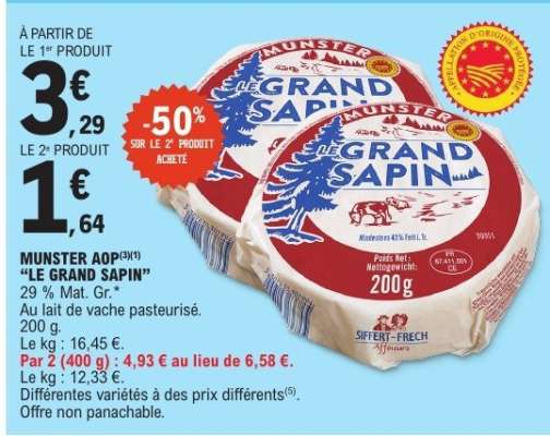 MUNSTER AOP "LE GRAND SAPIN"