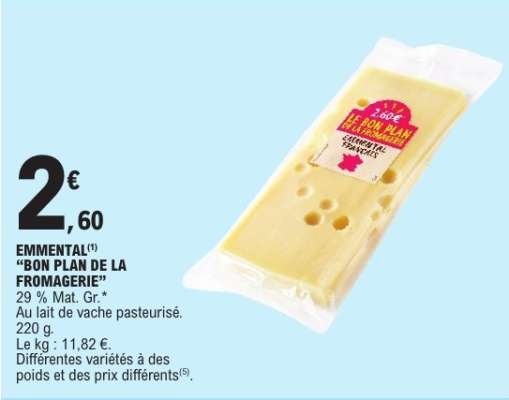 EMMENTAL 'BON PLAN DE LA FROMAGERIE'