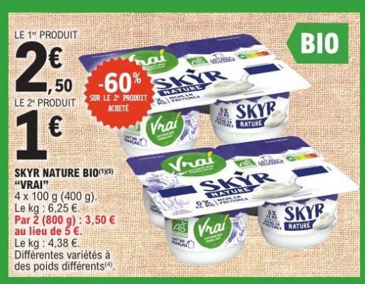 SKYR NATURE BIO "VRAI"