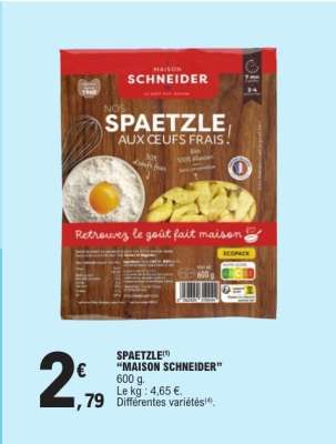 SPAETZLE "MAISON SCHNEIDER"
