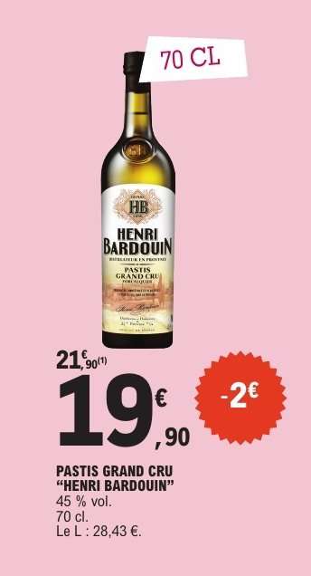 PASTIS GRAND CRU 'HENRI BARDOUIN'