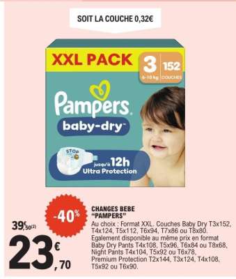 CHANGES BEBE “PAMPERS”