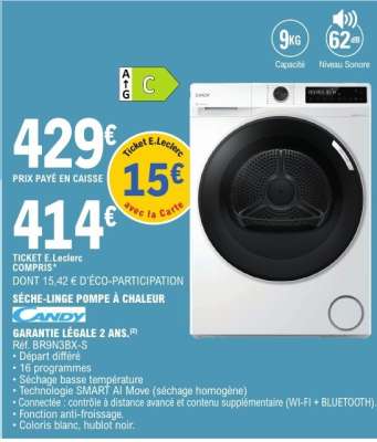 SÈCHE-LINGE POMPE À CHALEUR